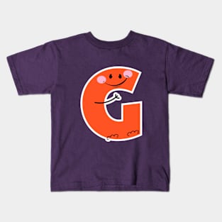 Alphabet Letter G - Engaging and Playful Initial for Children's Fun Gift Kids T-Shirt